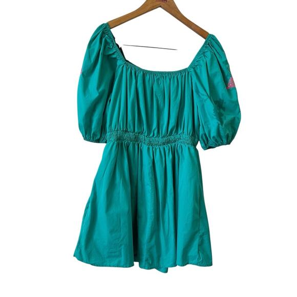Fantastic Fawn Flamingo Sequin Teal Dress – Women’s Size Medium - Picture 3 of 8